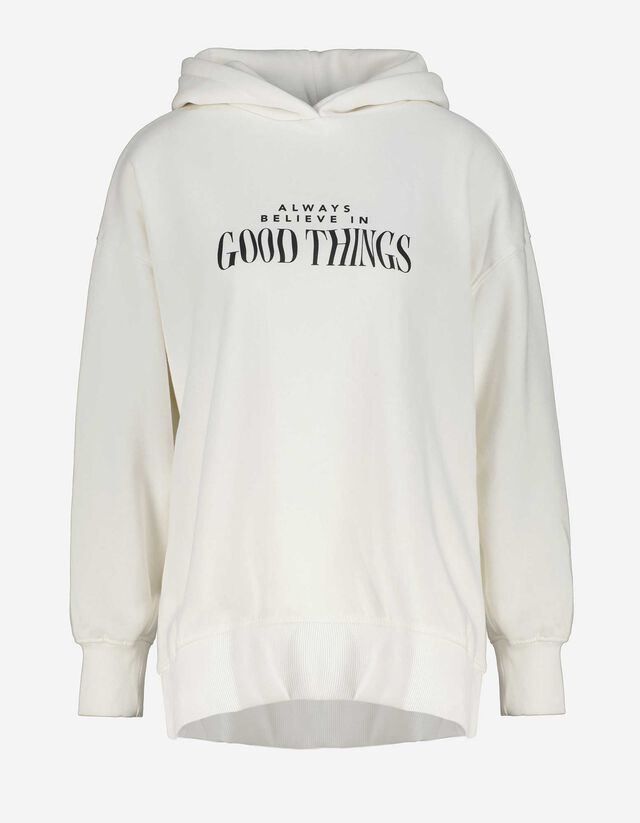 Hoodie - Oversized fit - wit