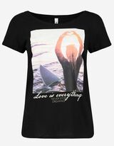 Tricou - Imprimeu - Negru