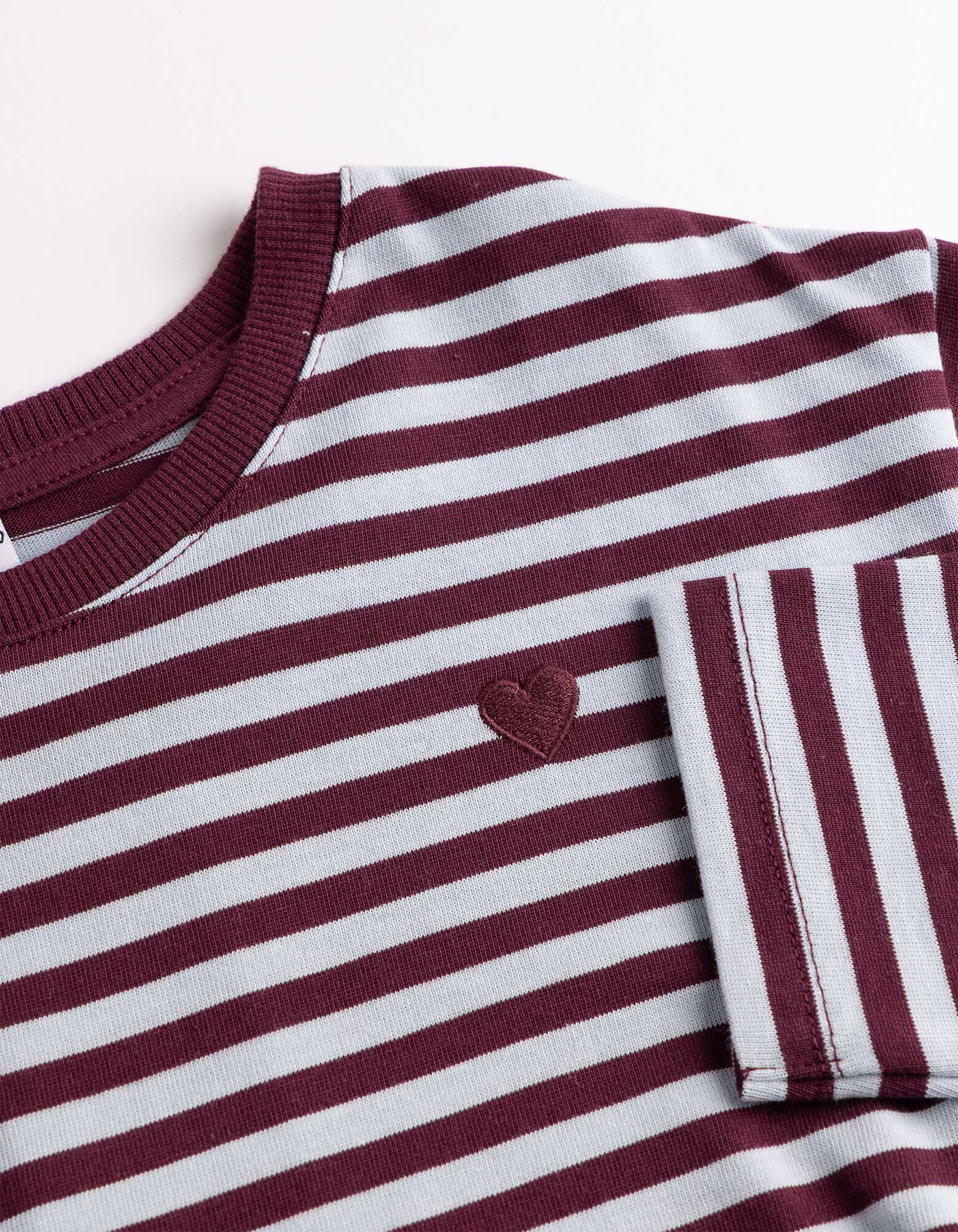 Longsleeve - Loose fit - Donkerrood