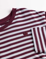 Longsleeve - Loose fit - Donkerrood