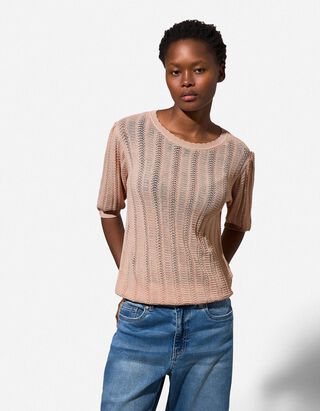 Pullover - Strick - rosa