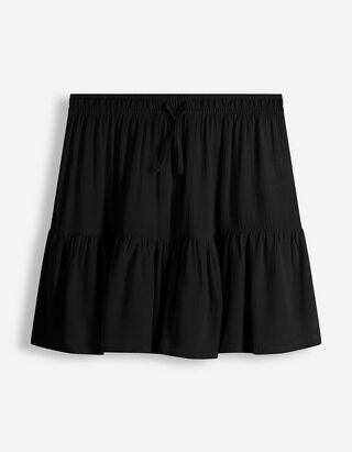 Skort - einfarbig - Schwarz