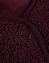 Teddyweste - Teddyfell - dunkellila