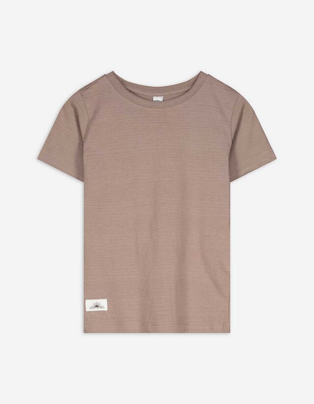T-Shirt - einfarbig - hellbraun