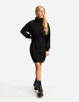 pletena haljina - Remen - crna