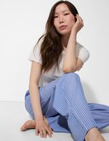 Donji dio pidžame - Pruge - svijetlo plava