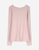 Shirt - Rippenstruktur - lila