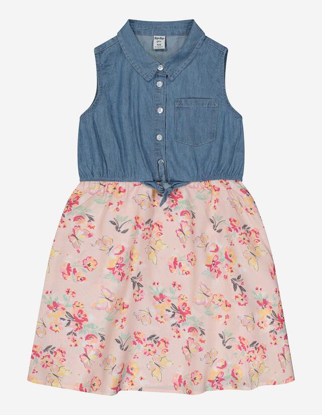Rochie în linie A - Imprimeu floral