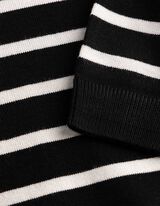 Pullover - Streifen - schwarz