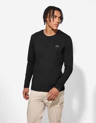 Longsleeve - Effen - zwart