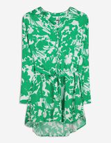 Blusa lunga - Chiusura tramite bottone - verde