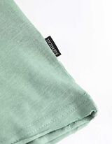 T-shirt - dekolt serafino - jasny zielony