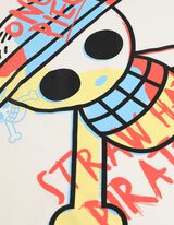 Majica kratkih rukava - Štampanje pozadi - bela