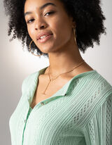 Cardigan - Coupe Slim Fit - Vert clair
