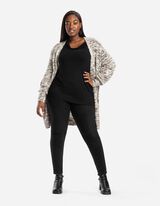 Longsleeve - Watervalhals - zwart