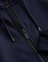 Sweatjacke - Baumwoll-Mix - dunkelblau