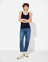 Tanktop - Effen - donkerblauw