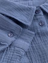 Bluse - einfarbig - blau