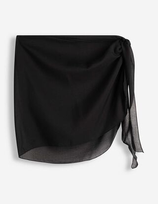 Tuch - einfarbig - schwarz