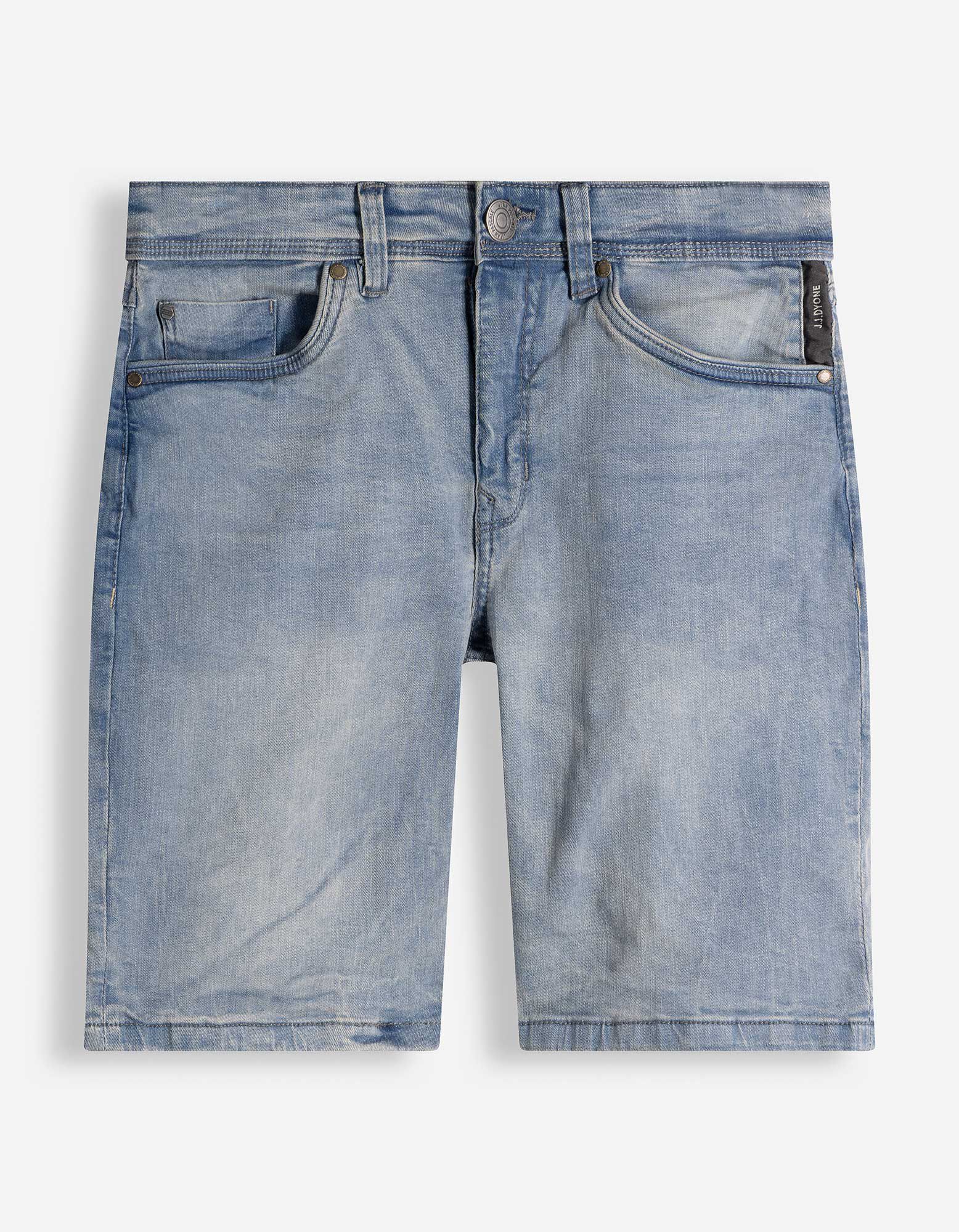 Jeansshorts - Wascheffekte - Hellblau