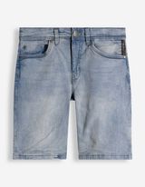 Jeansshorts - Wascheffekte - Hellblau