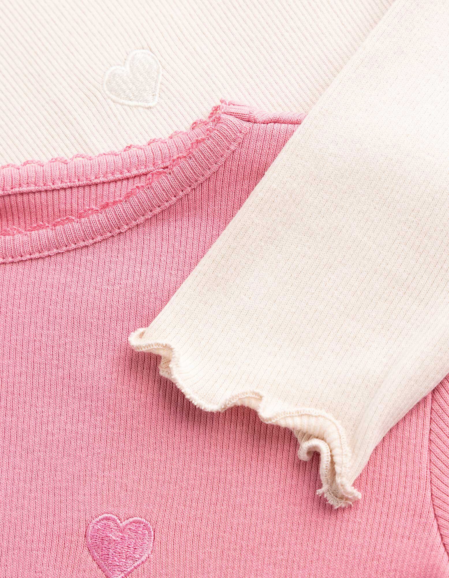 Langarmshirt - Stickerei