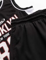 Souprava trička a kalhot - S&iacute;ťovina - cern&aacute;