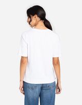 Majica kratkih rukava - Prednji otisak - bela