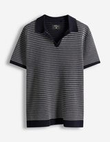 Poloshirt - Strick - dunkelblau