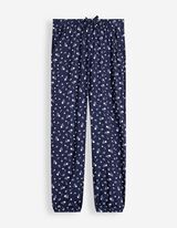 Hose - Allover-Print - dunkelblau