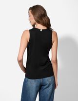 Top - Spadlá ramena - cerná