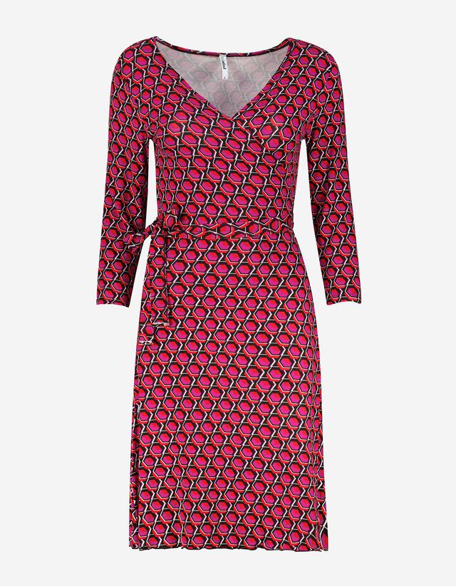 Damen Wickelkleid - Viskose-Mix
