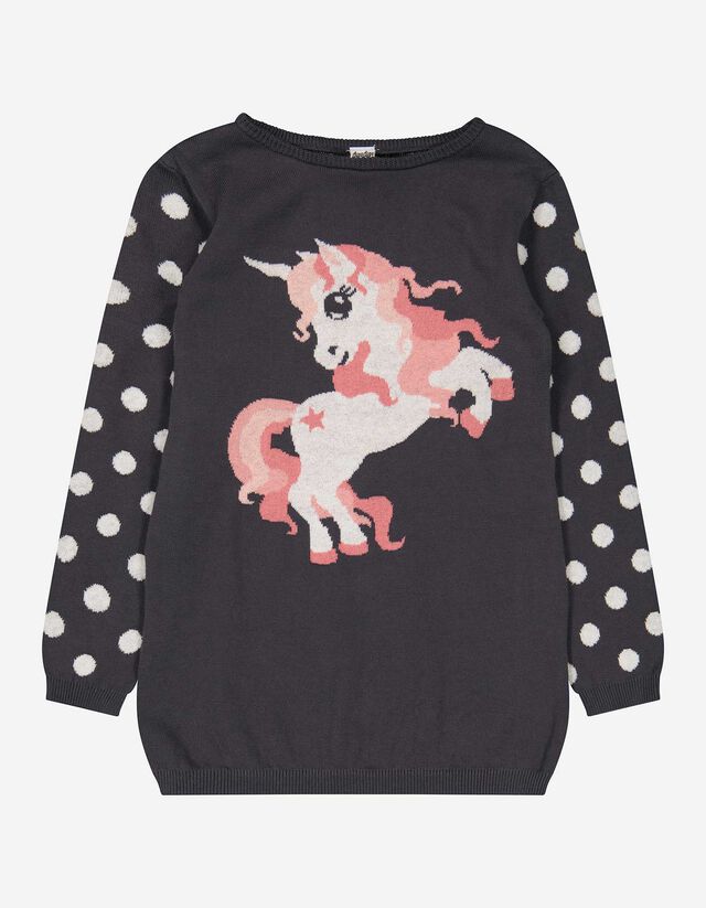 Pullover - Ricamo - grigio scuro