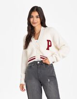 Kardigán - Túlméretezett fazon - feher