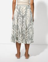 Suknja - &Scaron;areni print - tamno-zelena