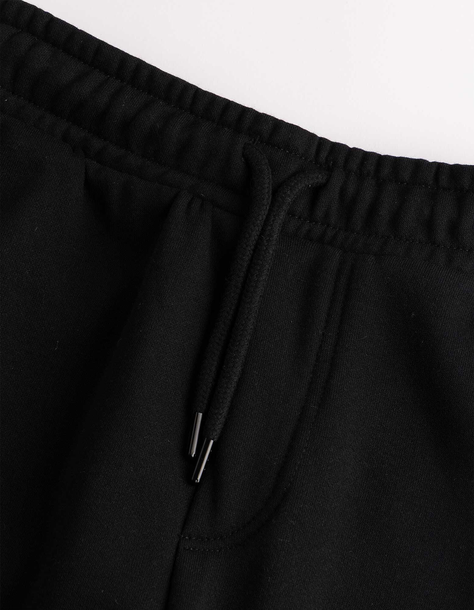 Joggingov&eacute; kalhoty - Těžk&aacute; kvalita - Čern&aacute;