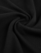 T-Shirt - Stehkragen - schwarz