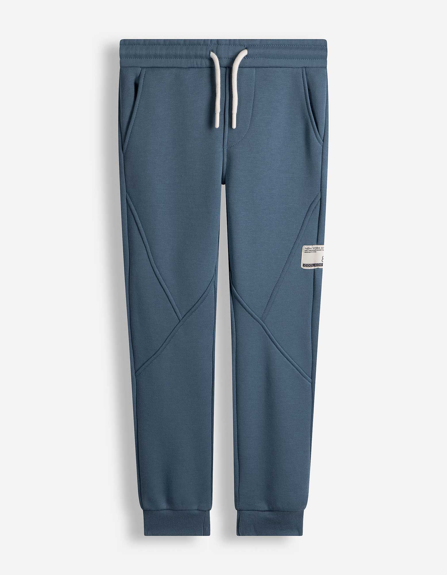 Jogginghose - Labelpatch - blau