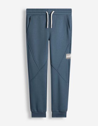 Jogginghose - Labelpatch - blau