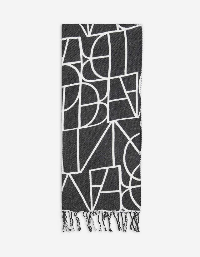 Foulard - Frange alle estremità - nero
