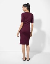 Kleid - Viskose-Mix - dunkellila