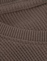 koszulka z długim rękawem - Regular Fit - jasnobrazowy-e-a