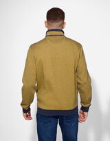 Sweatshirt - Stehkragen - gelb