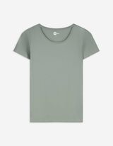 T-shirt - Met stretch - turkoois