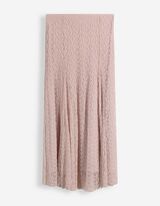 Jupe maxi longueur - Dentelle - ros&eacute; tendre 