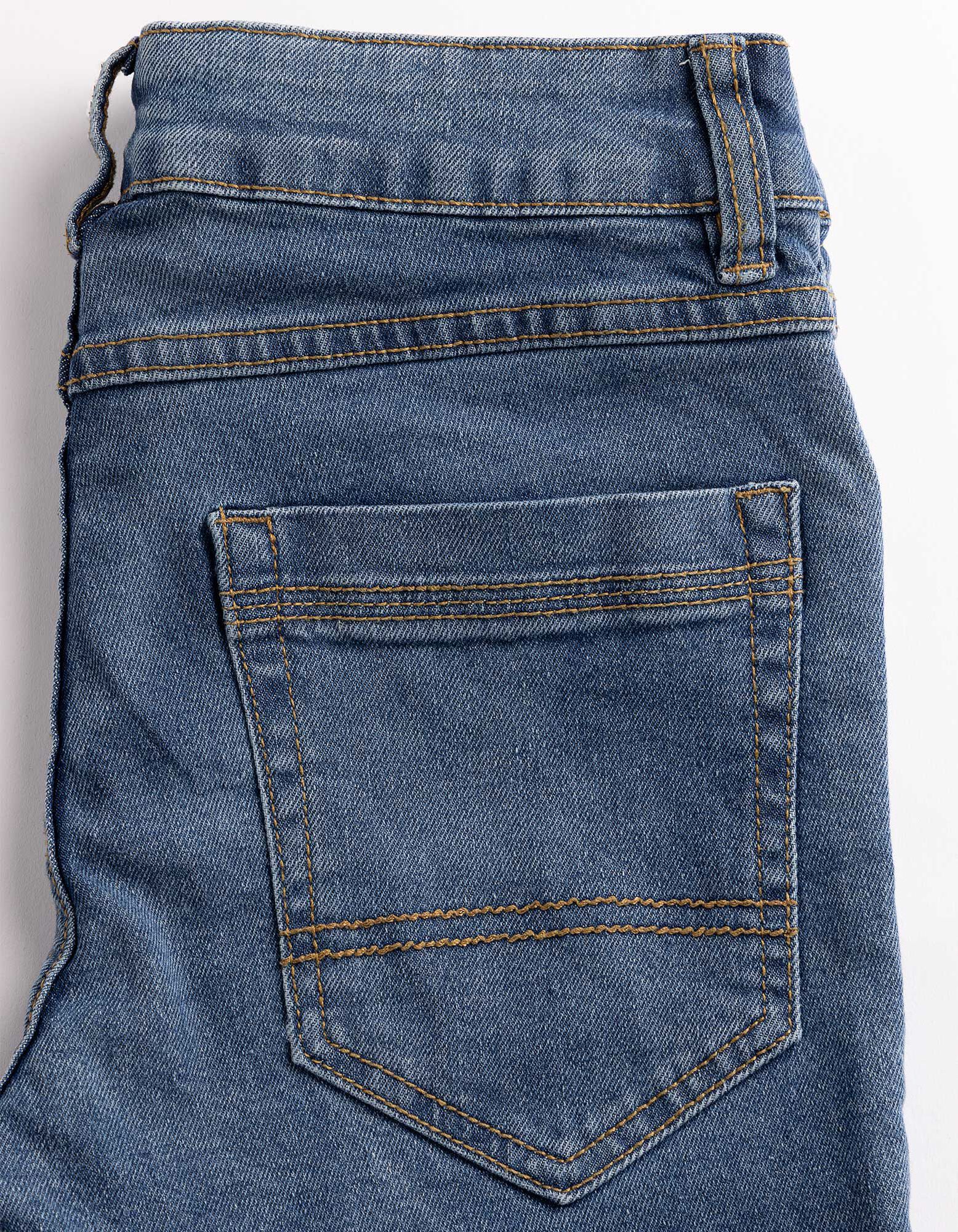 Dž&iacute;nov&eacute; &scaron;ortky - středně modr&yacute; denim - modra