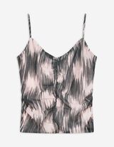 Cropped top - Slim fit - donkergrijs