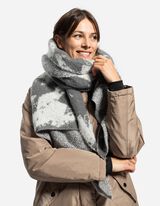 Šalikas - Vilnos išvaizda - pilkas