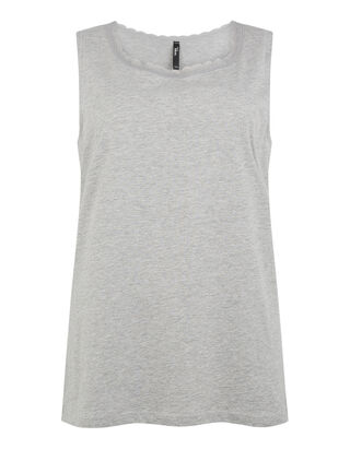 Damen Top mit Spitzenbesatz