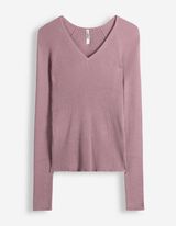 Pullover - Rippenstruktur - Lila